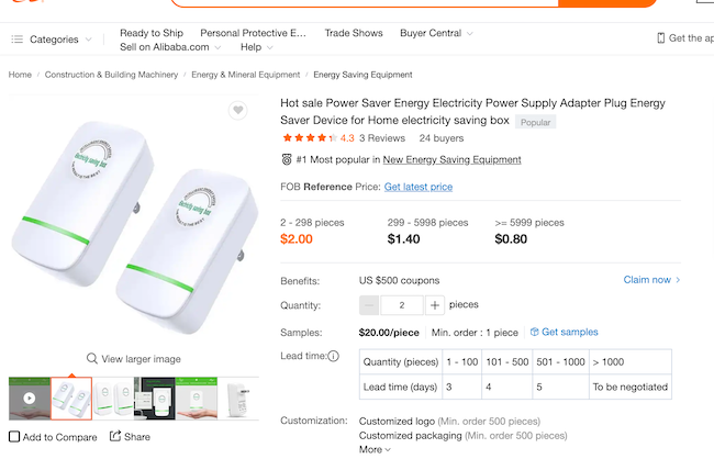 Generic Energy Saving Device identical to the StopWatt