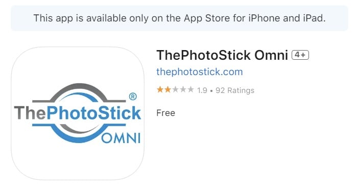 The PhotoStick Omni App Reviews for the App Store